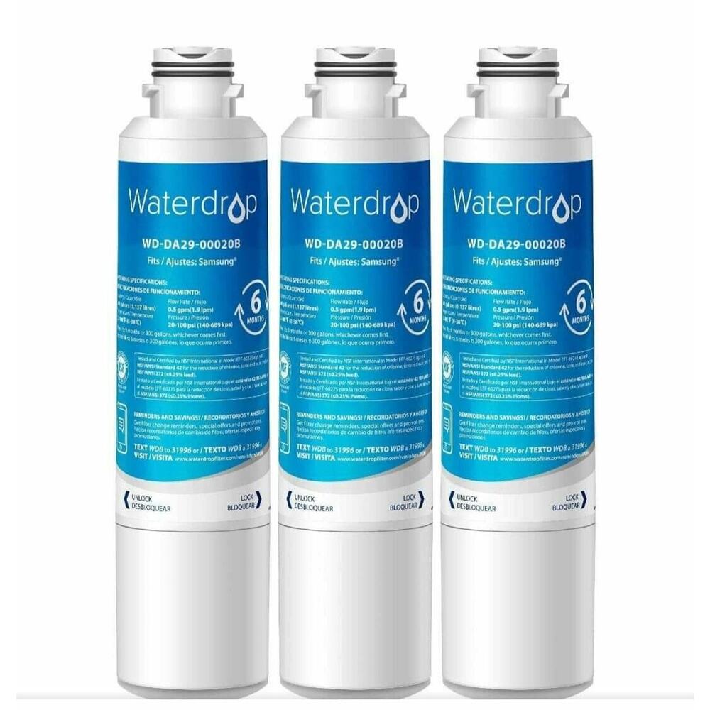Water Drop Water Filter DA-000208 - 3-Pack - NIB